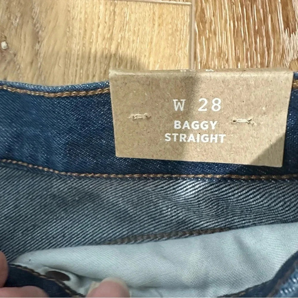 Madewell Baggy Straight Women's Medium Wash Denim Jeans Size 28 NWT - Picture 7 of 11